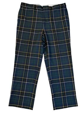 J. Press Vintage Tartan Plaid Pure New Wool Trousers Trew Pants 40 38x29 Canada